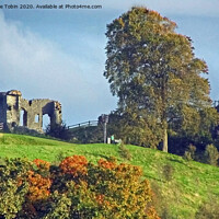 Buy canvas prints of Kendal Castle, Cumbria by Laurence Tobin