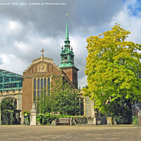 Buy canvas prints of All Hallows by the Tower Church, London by Laurence Tobin