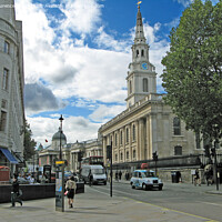 Buy canvas prints of St Martin in the Fields Church, London by Laurence Tobin
