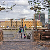 Buy canvas prints of West India Quay. Docklands, London by Laurence Tobin