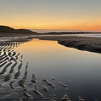 Buy canvas prints of Embleton Beach Sunset by David Thompson
