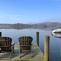 Buy canvas prints of Seat with a view Lake Windemere  by David Thompson