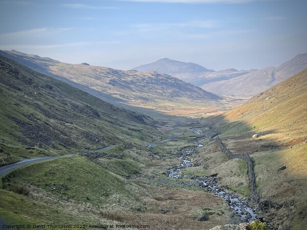 Hardknott Pass over to Wastater Picture Board by David Thompson