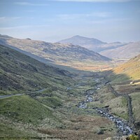 Buy canvas prints of Hardknott Pass over to Wastater by David Thompson