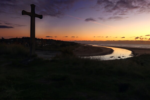 River Aln Estuary Alnmouth Northumberland Picture Board by David Thompson