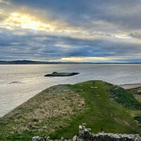 Buy canvas prints of St Cuthberts Island Holy Island  by David Thompson