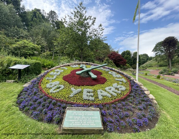 Floral Clock Morpeth  Picture Board by David Thompson