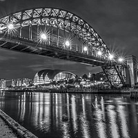 Buy canvas prints of Newcastle Quayside Tyne Bridge by David Thompson