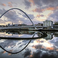 Buy canvas prints of Newcastle Quayside Millennium Bridge by David Thompson