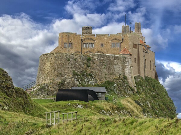 Lindisfarne Castle Northumberland Coast Picture Board by David Thompson
