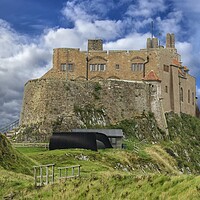 Buy canvas prints of Lindisfarne Castle Northumberland Coast by David Thompson