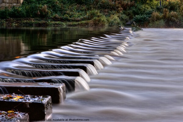 Stepping Stones Morpeth Northumberland Picture Board by David Thompson