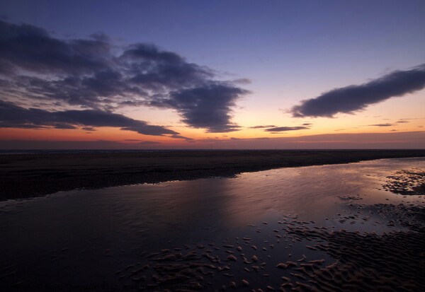 Cambois Blyth Sunrise Northumberland Coast Picture Board by David Thompson