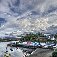 Buy canvas prints of Portree Skye Scotland  by David Thompson