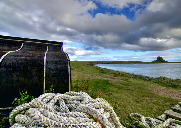Holy Island Lindisfarne Picture Board by David Thompson