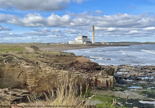 Lynemouth Power Station Northumberland Picture Board by David Thompson
