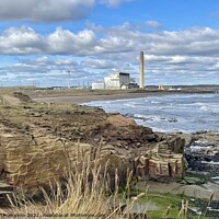 Buy canvas prints of Lynemouth Power Station Northumberland by David Thompson