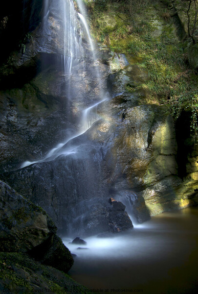Routin Linn Waterfall  Northumberland Picture Board by David Thompson