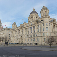 Buy canvas prints of Port of Liverpool building, part of the three graces of Liverpool, by Rhys Leonard