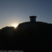 Buy canvas prints of Sunrise behind the toposcope of the worcestershire beacon. by Rhys Leonard