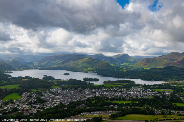Majestic View of Derwent Water Picture Board by David Thomas