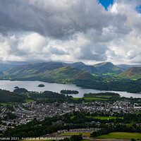 Buy canvas prints of Majestic View of Derwent Water by David Thomas