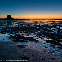 Buy canvas prints of Majestic View of Lindisfarne Castle by David Thomas