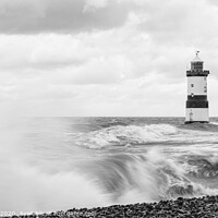 Buy canvas prints of The Mighty Penmon Lighthouse by David Thomas