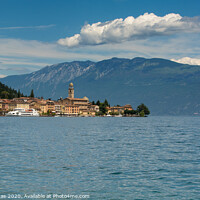 Buy canvas prints of Majestic Beauty of Salo On Lake Garda by David Thomas