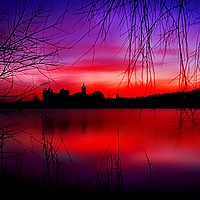 Buy canvas prints of Breaking dawn over Linlithgow Palace by Philip Hawkins