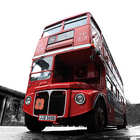 Buy canvas prints of Bradley the Bright Red Bus by Philip Hawkins