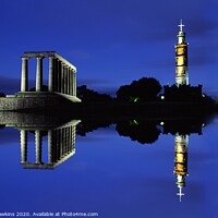 Buy canvas prints of Calton Hill monuments by Philip Hawkins