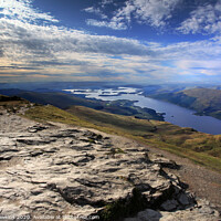 Buy canvas prints of Loch Lomond from Ben Lomond summit by Philip Hawkins