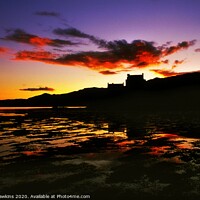 Buy canvas prints of Fiery clouds over Eilean Donan by Philip Hawkins