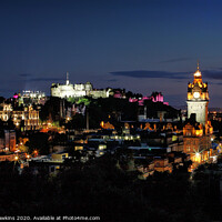 Buy canvas prints of Edinburgh City at night by Philip Hawkins