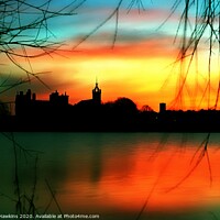 Buy canvas prints of Linlithgow Loch at dawn by Philip Hawkins