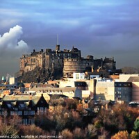 Buy canvas prints of Edinburgh Castle frosty morning by Philip Hawkins