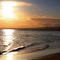 Buy canvas prints of Sunrise over Portobello beach by Philip Hawkins