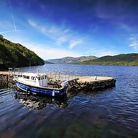 Buy canvas prints of Inversnaid Pier, Loch Lomond by Philip Hawkins