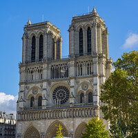 Buy canvas prints of Notre Dame Cathedral facade by Vicente Sargues
