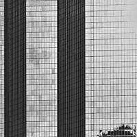 Buy canvas prints of Glass skyscrapers facades by Vicente Sargues