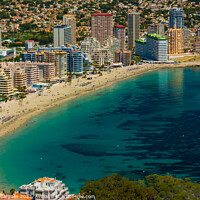 Buy canvas prints of Apartments in the beach of Calpe by Vicente Sargues