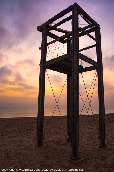 Watchtower and sky Picture Board by Vicente Sargues