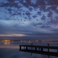 Buy canvas prints of Dark night on the lake by Vicente Sargues