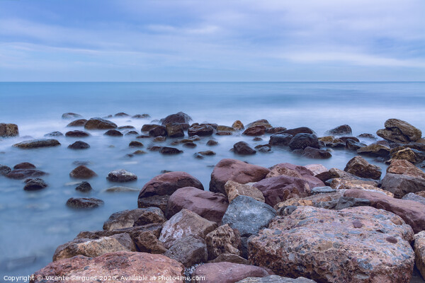 Rocks and sea Picture Board by Vicente Sargues
