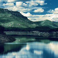 Buy canvas prints of Mountains by the lake by Vicente Sargues