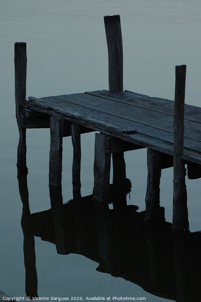 Dark jetty Picture Board by Vicente Sargues