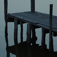 Buy canvas prints of Dark jetty by Vicente Sargues