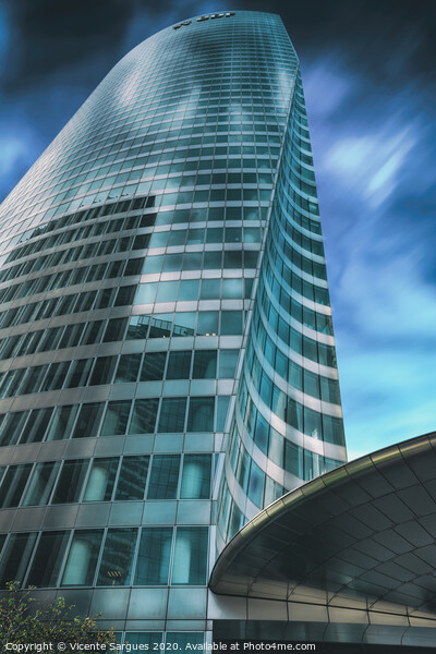 Blue sky and building Picture Board by Vicente Sargues