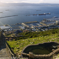 Buy canvas prints of Gibraltar port from the rock by Vicente Sargues